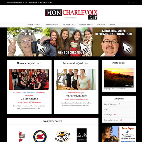 Image miniature du site web de Mon Charlevoix