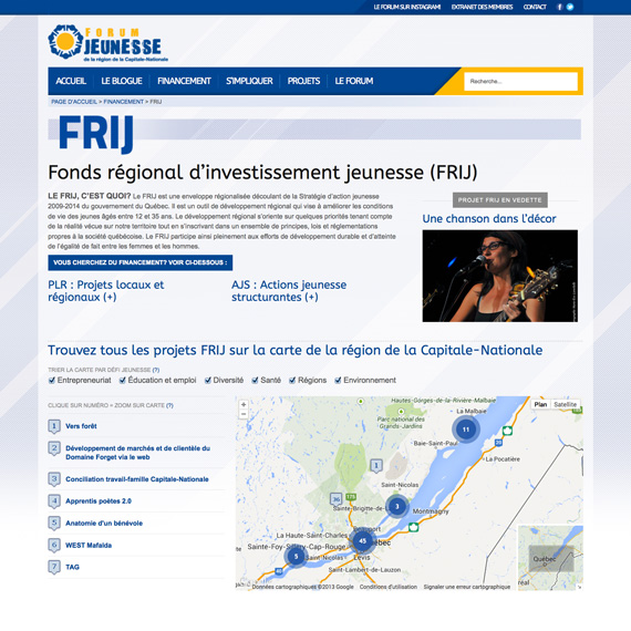Image miniature du site web du FJRCN
