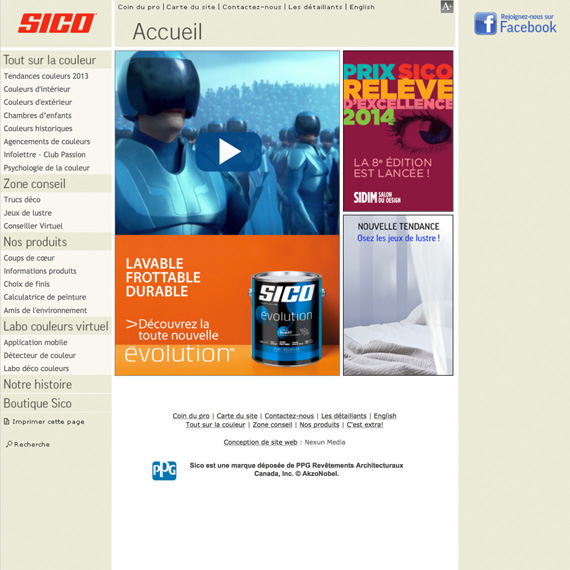 Image miniature du site web de Sico